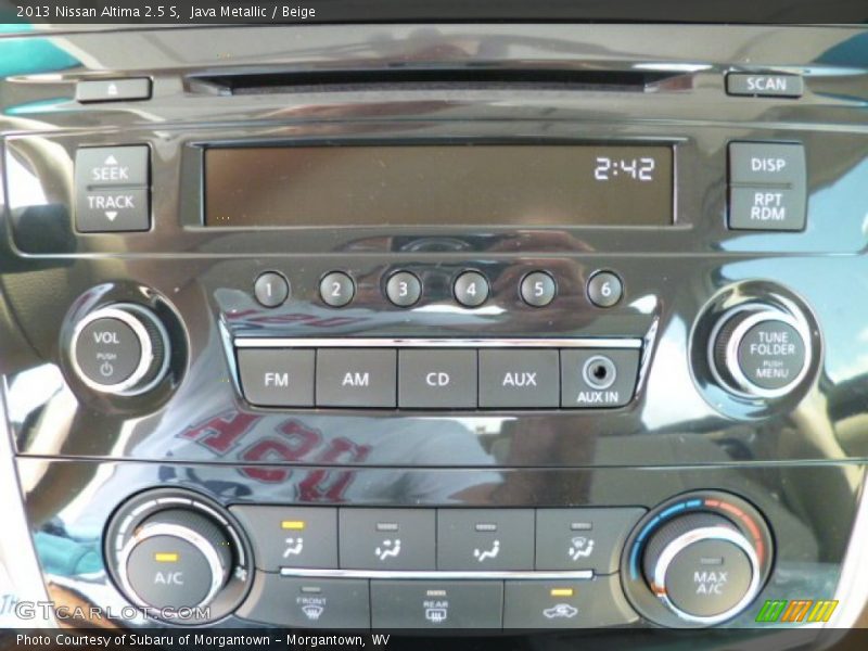 Java Metallic / Beige 2013 Nissan Altima 2.5 S