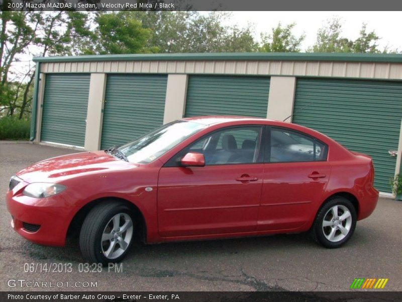 Velocity Red Mica / Black 2005 Mazda MAZDA3 i Sedan