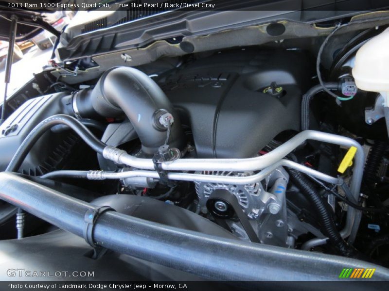 True Blue Pearl / Black/Diesel Gray 2013 Ram 1500 Express Quad Cab