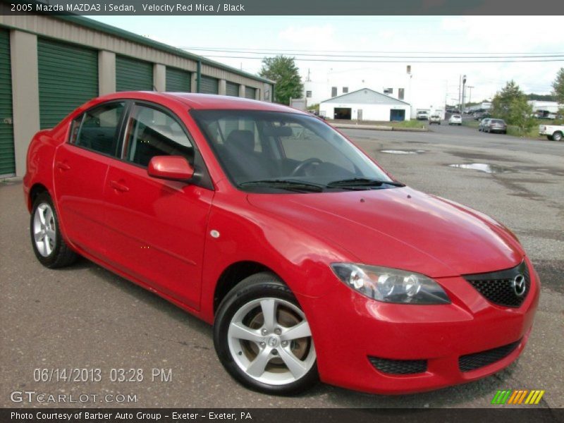 Velocity Red Mica / Black 2005 Mazda MAZDA3 i Sedan