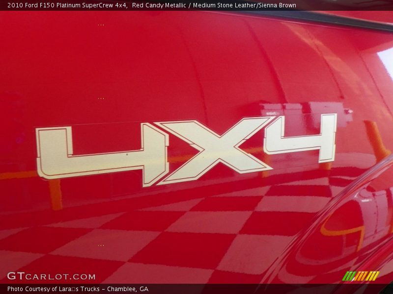 Red Candy Metallic / Medium Stone Leather/Sienna Brown 2010 Ford F150 Platinum SuperCrew 4x4