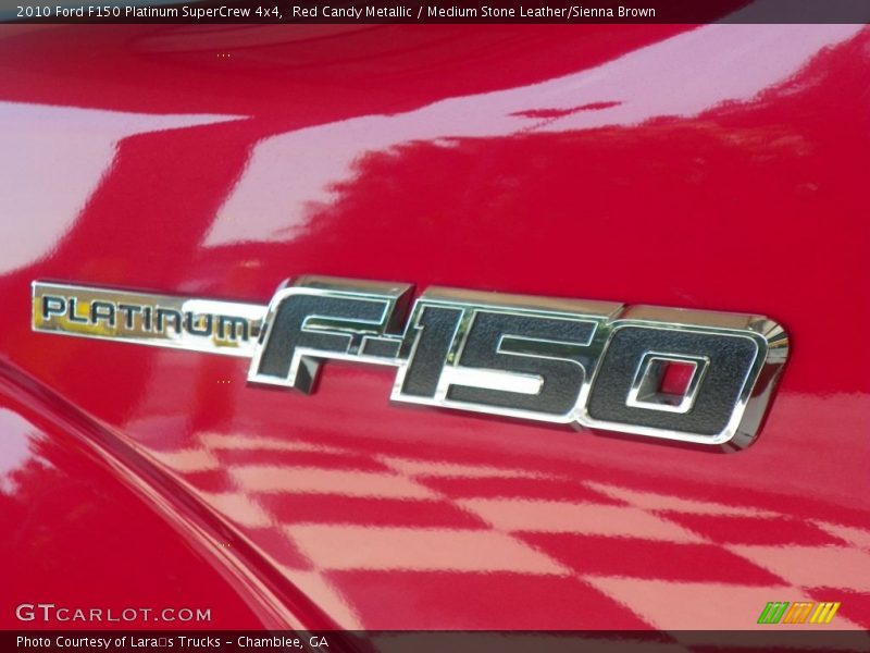 Red Candy Metallic / Medium Stone Leather/Sienna Brown 2010 Ford F150 Platinum SuperCrew 4x4