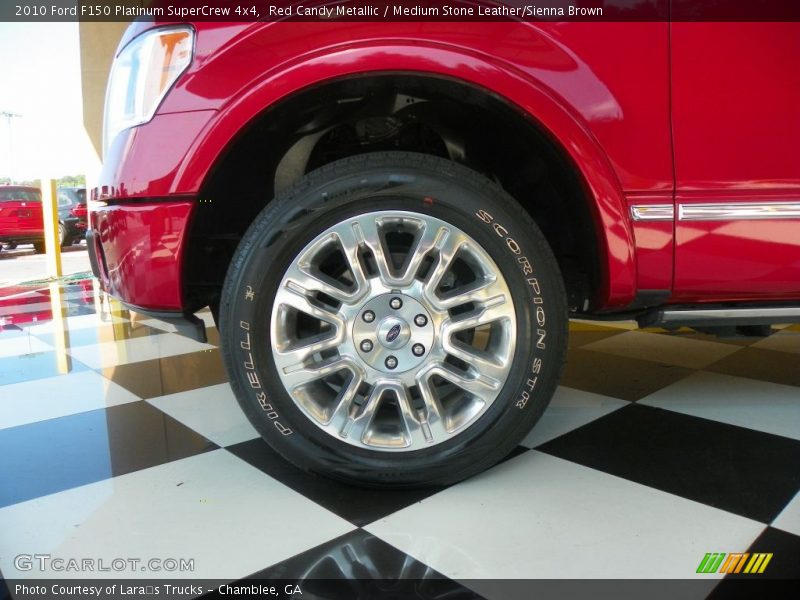 Red Candy Metallic / Medium Stone Leather/Sienna Brown 2010 Ford F150 Platinum SuperCrew 4x4