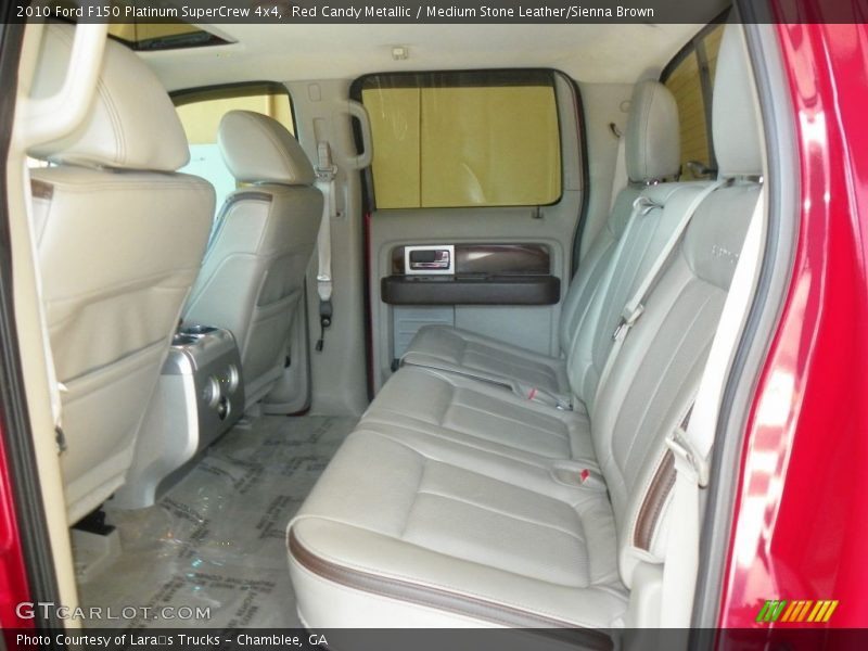 Red Candy Metallic / Medium Stone Leather/Sienna Brown 2010 Ford F150 Platinum SuperCrew 4x4
