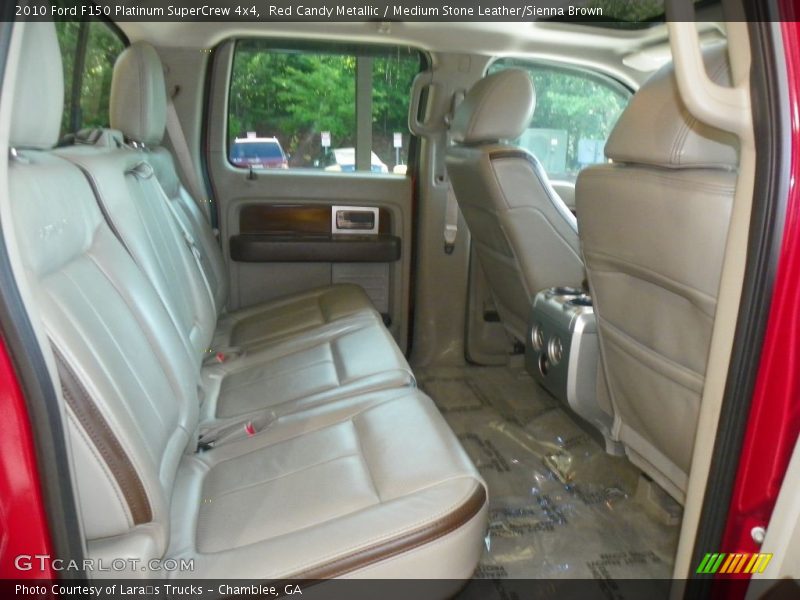 Red Candy Metallic / Medium Stone Leather/Sienna Brown 2010 Ford F150 Platinum SuperCrew 4x4