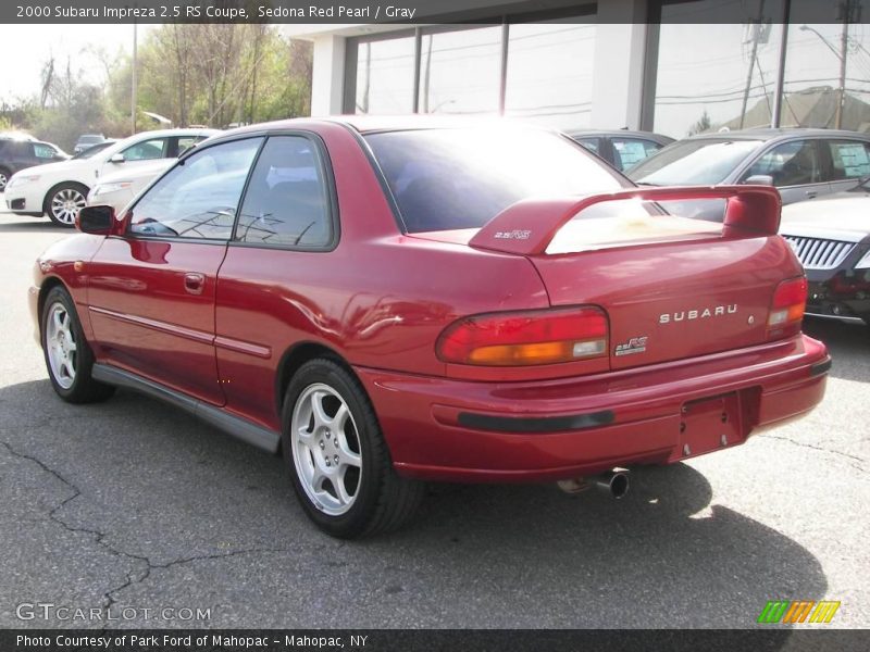 Sedona Red Pearl / Gray 2000 Subaru Impreza 2.5 RS Coupe