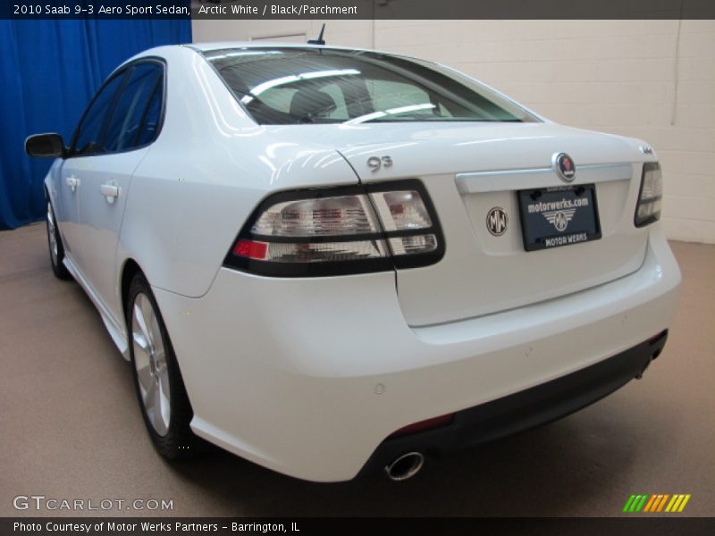 Arctic White / Black/Parchment 2010 Saab 9-3 Aero Sport Sedan