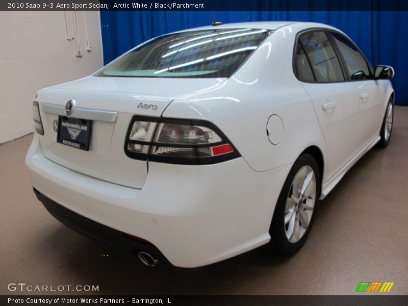 Arctic White / Black/Parchment 2010 Saab 9-3 Aero Sport Sedan