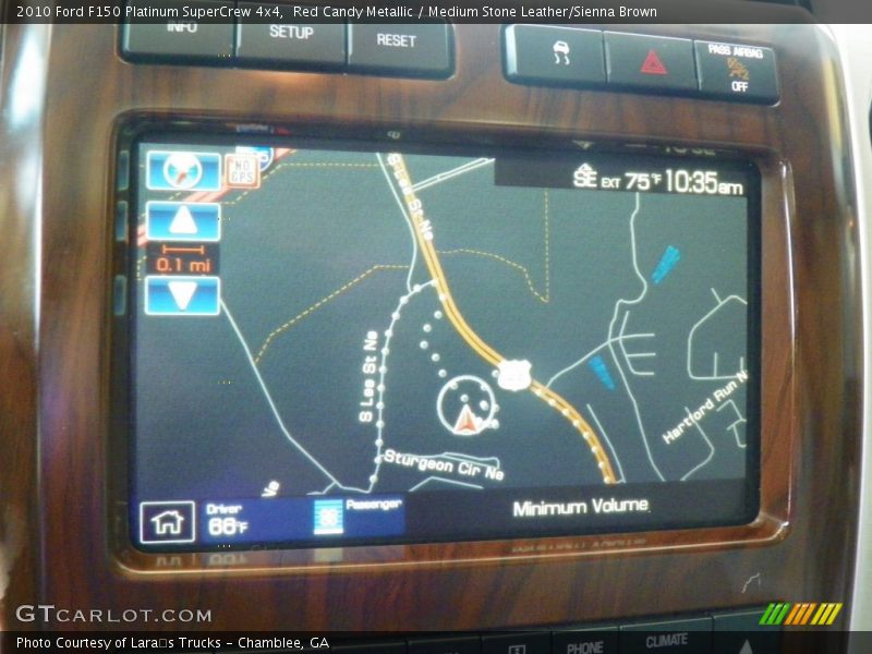 Red Candy Metallic / Medium Stone Leather/Sienna Brown 2010 Ford F150 Platinum SuperCrew 4x4