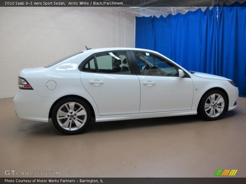 Arctic White / Black/Parchment 2010 Saab 9-3 Aero Sport Sedan