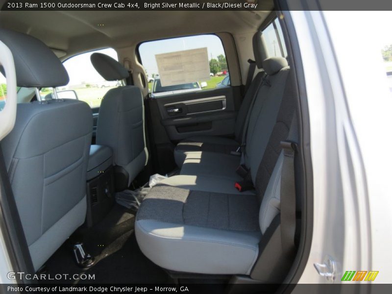 Bright Silver Metallic / Black/Diesel Gray 2013 Ram 1500 Outdoorsman Crew Cab 4x4