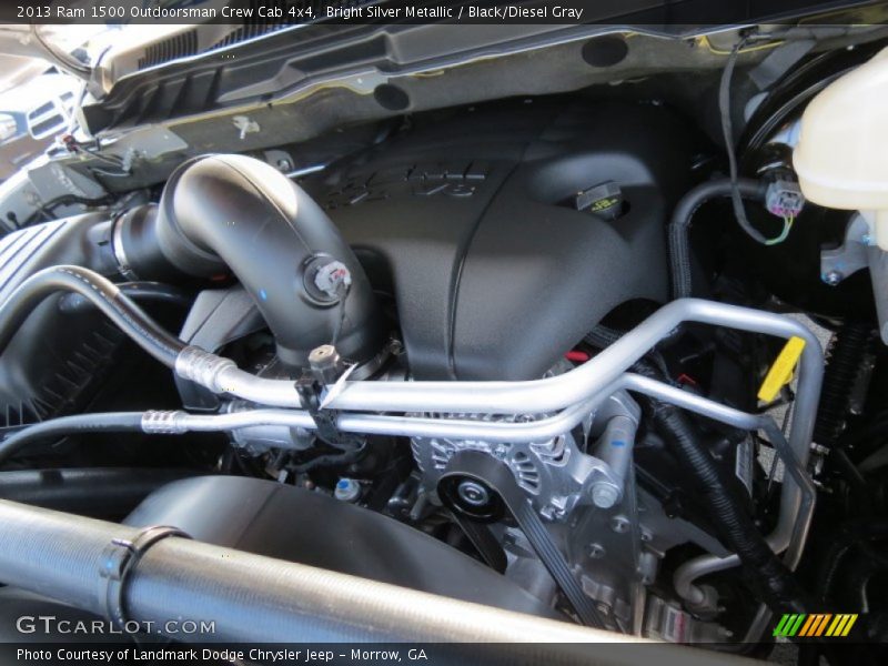 Bright Silver Metallic / Black/Diesel Gray 2013 Ram 1500 Outdoorsman Crew Cab 4x4