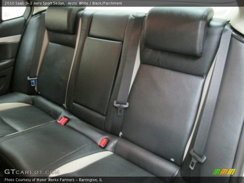 Arctic White / Black/Parchment 2010 Saab 9-3 Aero Sport Sedan
