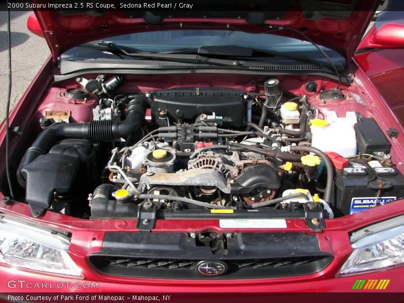 Sedona Red Pearl / Gray 2000 Subaru Impreza 2.5 RS Coupe