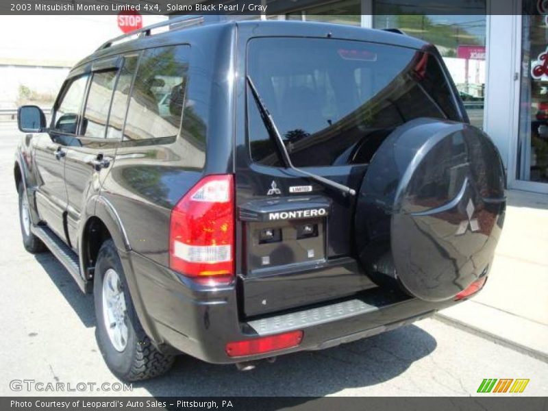 Solano Black Pearl / Gray 2003 Mitsubishi Montero Limited 4x4