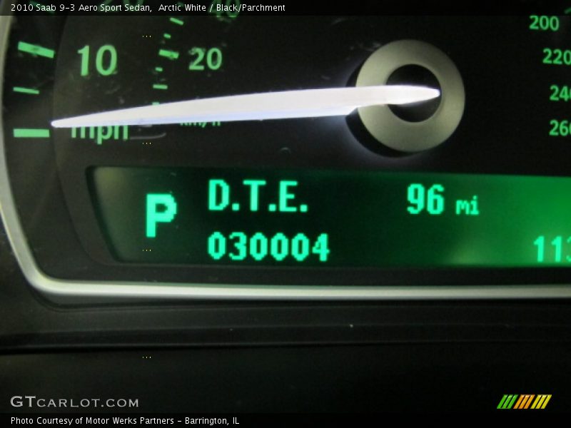 Arctic White / Black/Parchment 2010 Saab 9-3 Aero Sport Sedan
