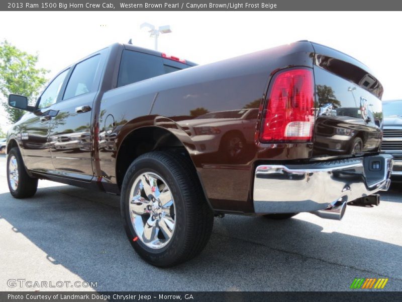 Western Brown Pearl / Canyon Brown/Light Frost Beige 2013 Ram 1500 Big Horn Crew Cab