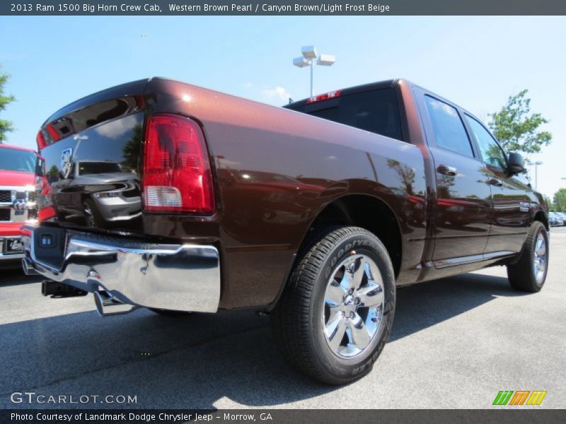 Western Brown Pearl / Canyon Brown/Light Frost Beige 2013 Ram 1500 Big Horn Crew Cab