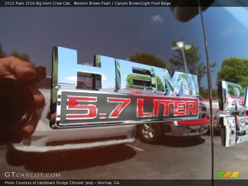 Western Brown Pearl / Canyon Brown/Light Frost Beige 2013 Ram 1500 Big Horn Crew Cab