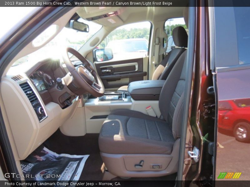 Western Brown Pearl / Canyon Brown/Light Frost Beige 2013 Ram 1500 Big Horn Crew Cab