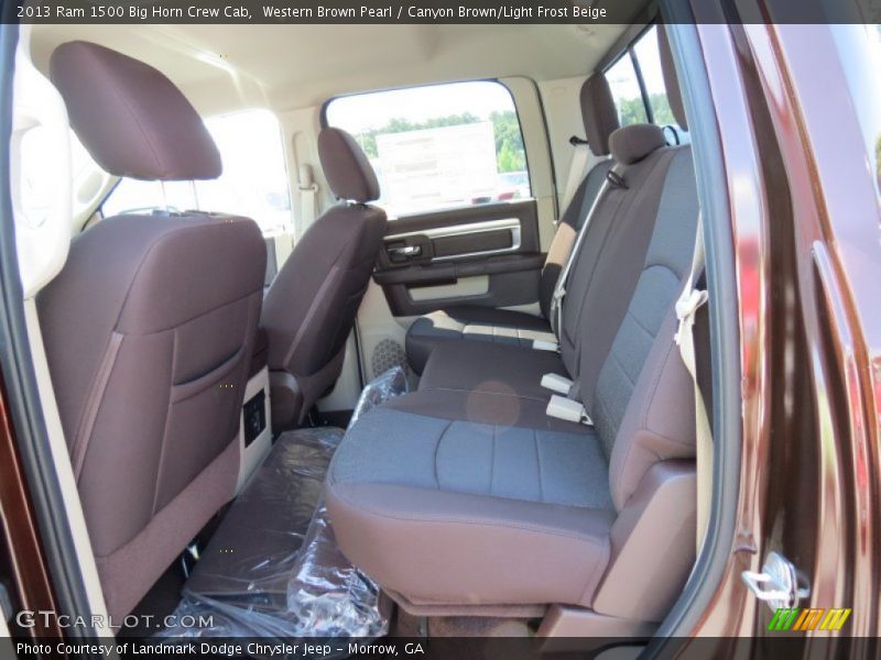 Western Brown Pearl / Canyon Brown/Light Frost Beige 2013 Ram 1500 Big Horn Crew Cab
