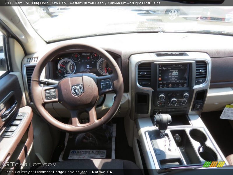 Western Brown Pearl / Canyon Brown/Light Frost Beige 2013 Ram 1500 Big Horn Crew Cab