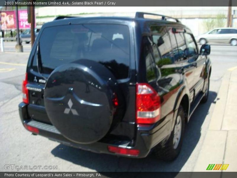 Solano Black Pearl / Gray 2003 Mitsubishi Montero Limited 4x4