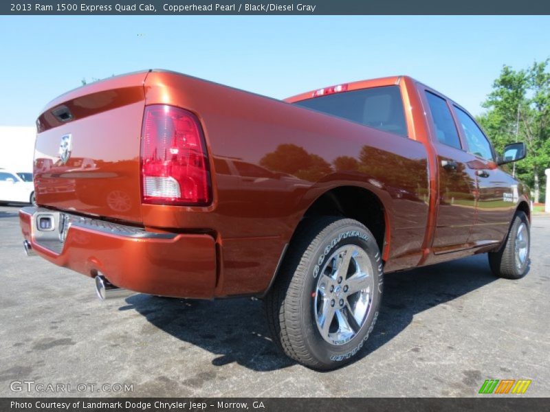 Copperhead Pearl / Black/Diesel Gray 2013 Ram 1500 Express Quad Cab