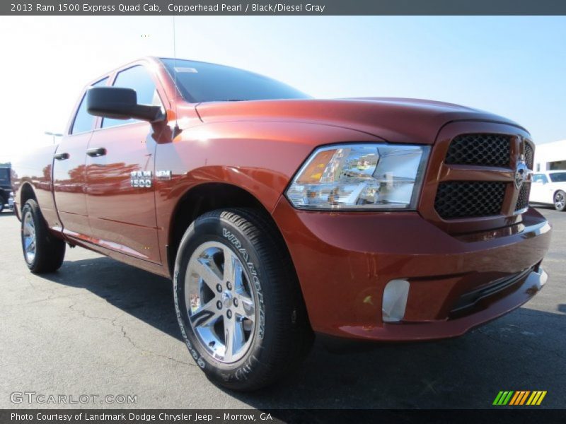 Copperhead Pearl / Black/Diesel Gray 2013 Ram 1500 Express Quad Cab