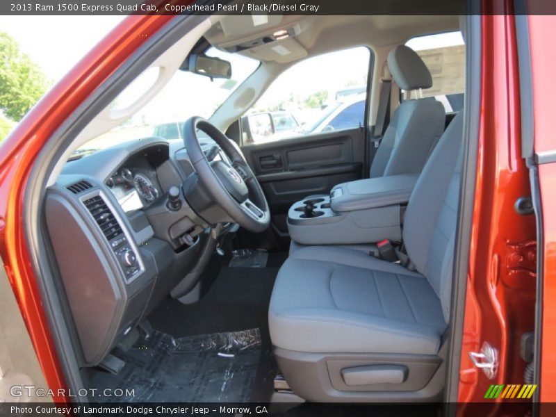 Copperhead Pearl / Black/Diesel Gray 2013 Ram 1500 Express Quad Cab