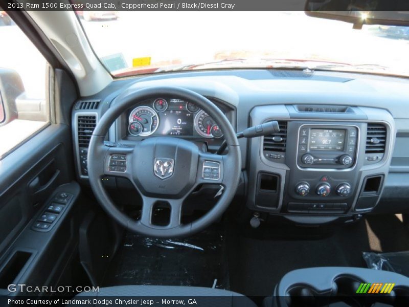 Copperhead Pearl / Black/Diesel Gray 2013 Ram 1500 Express Quad Cab
