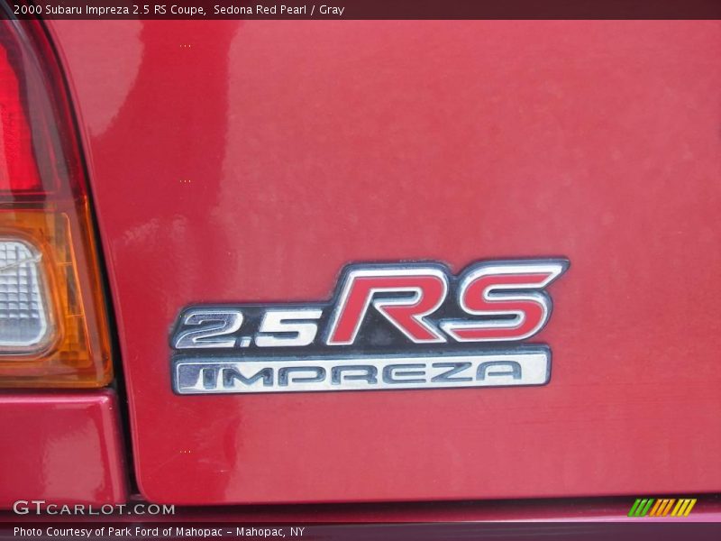 Sedona Red Pearl / Gray 2000 Subaru Impreza 2.5 RS Coupe