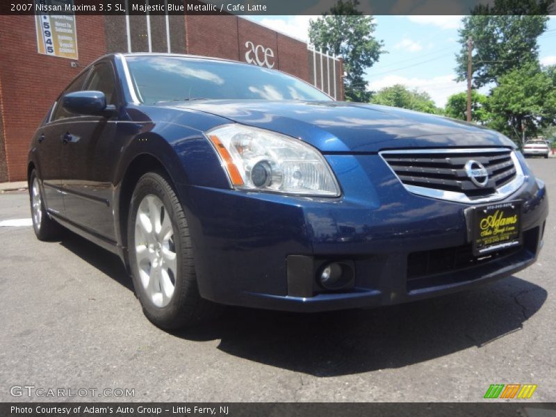 Majestic Blue Metallic / Cafe Latte 2007 Nissan Maxima 3.5 SL