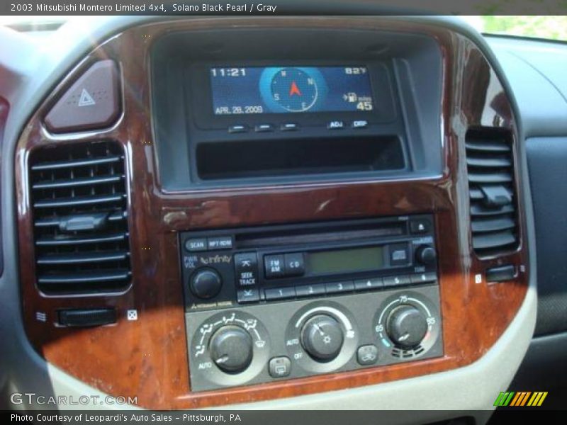 Solano Black Pearl / Gray 2003 Mitsubishi Montero Limited 4x4