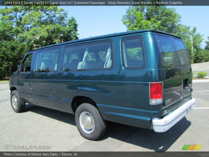 Deep Emerald Green Metallic / Medium Graphite 1999 Ford E Series Van E350 Super Duty XLT Extended Passenger