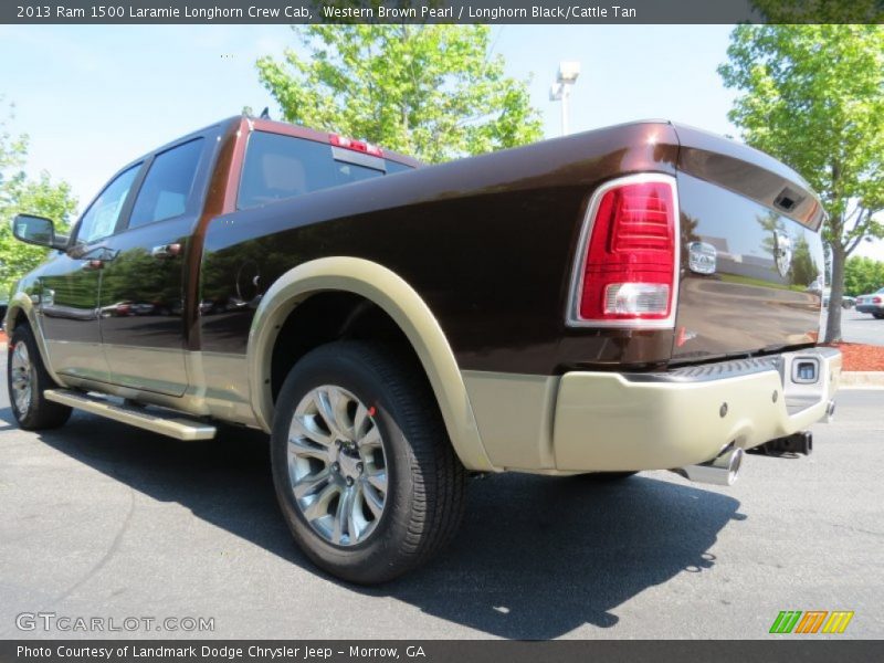 Western Brown Pearl / Longhorn Black/Cattle Tan 2013 Ram 1500 Laramie Longhorn Crew Cab