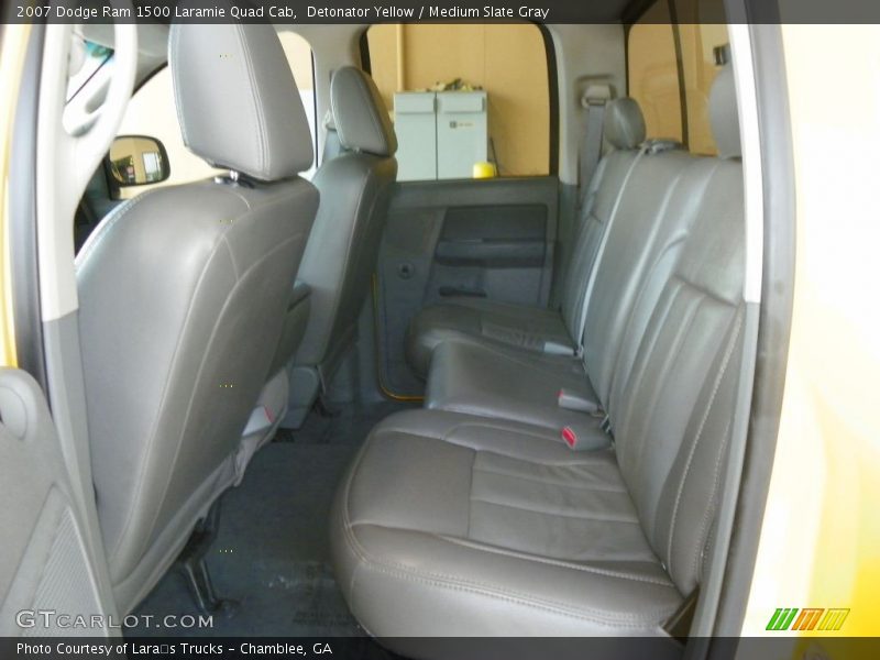 Detonator Yellow / Medium Slate Gray 2007 Dodge Ram 1500 Laramie Quad Cab