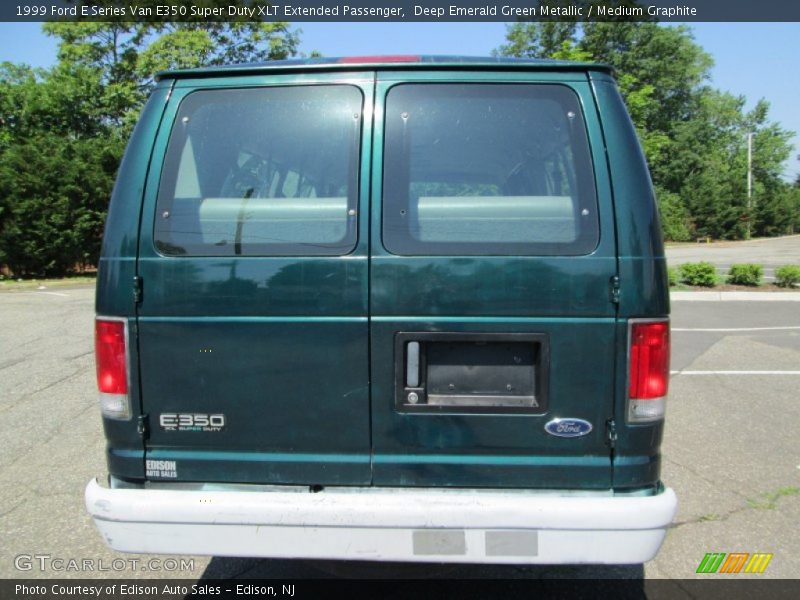 Deep Emerald Green Metallic / Medium Graphite 1999 Ford E Series Van E350 Super Duty XLT Extended Passenger