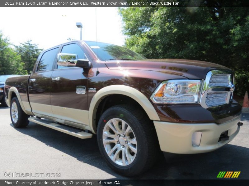 Western Brown Pearl / Longhorn Black/Cattle Tan 2013 Ram 1500 Laramie Longhorn Crew Cab