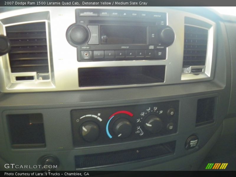 Detonator Yellow / Medium Slate Gray 2007 Dodge Ram 1500 Laramie Quad Cab