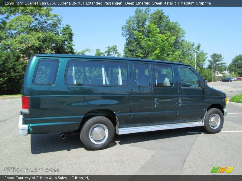Deep Emerald Green Metallic / Medium Graphite 1999 Ford E Series Van E350 Super Duty XLT Extended Passenger