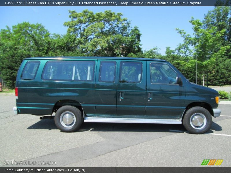 Deep Emerald Green Metallic / Medium Graphite 1999 Ford E Series Van E350 Super Duty XLT Extended Passenger