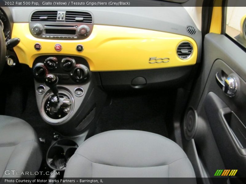 Giallo (Yellow) / Tessuto Grigio/Nero (Grey/Black) 2012 Fiat 500 Pop