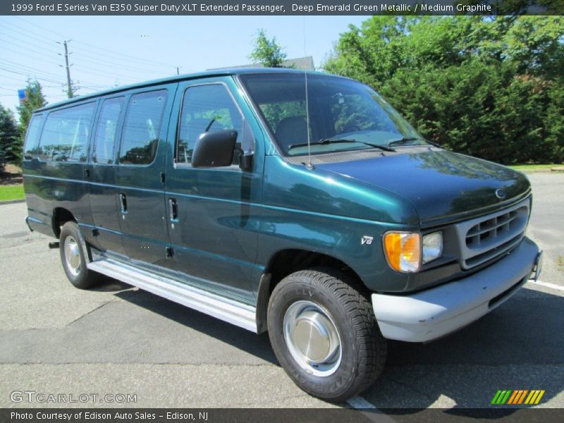 Front 3/4 View of 1999 E Series Van E350 Super Duty XLT Extended Passenger