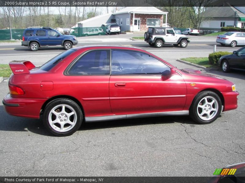 Sedona Red Pearl / Gray 2000 Subaru Impreza 2.5 RS Coupe