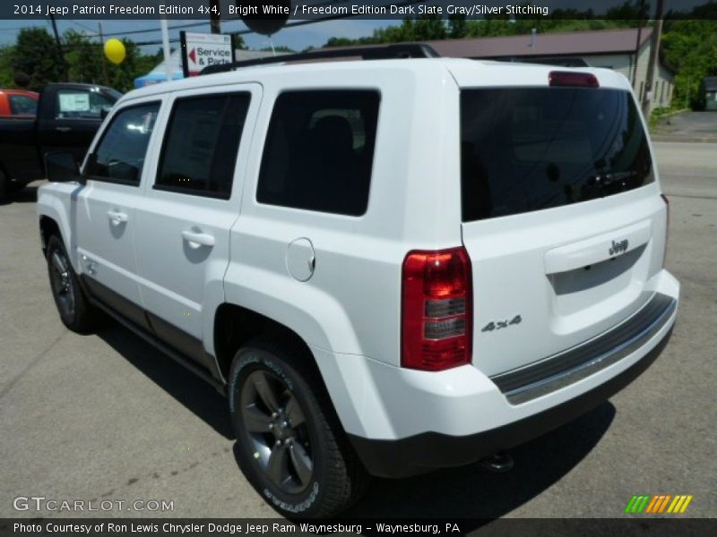 Bright White / Freedom Edition Dark Slate Gray/Silver Stitching 2014 Jeep Patriot Freedom Edition 4x4