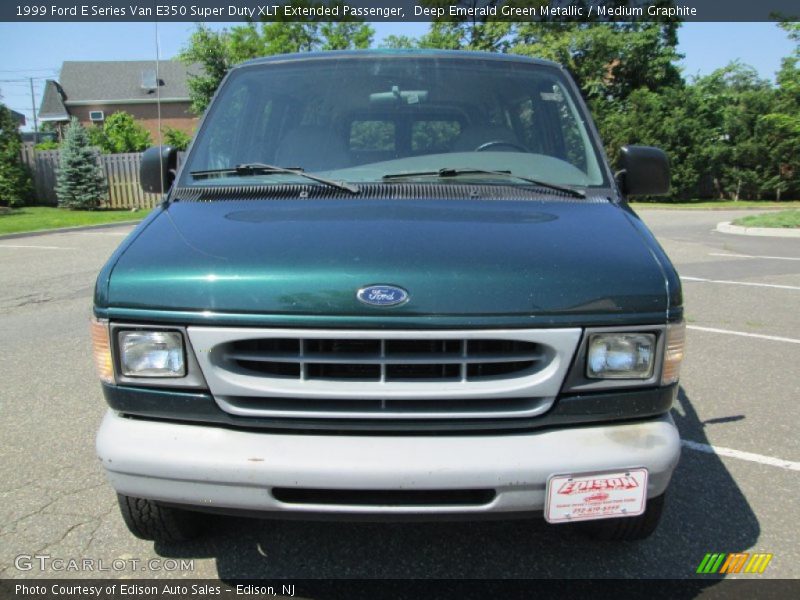 Deep Emerald Green Metallic / Medium Graphite 1999 Ford E Series Van E350 Super Duty XLT Extended Passenger