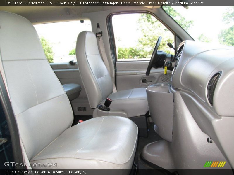 Deep Emerald Green Metallic / Medium Graphite 1999 Ford E Series Van E350 Super Duty XLT Extended Passenger