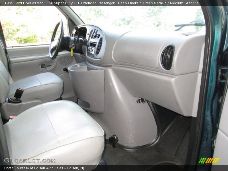 Deep Emerald Green Metallic / Medium Graphite 1999 Ford E Series Van E350 Super Duty XLT Extended Passenger