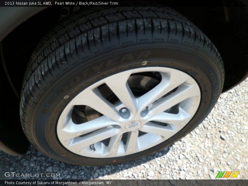 Pearl White / Black/Red/Silver Trim 2013 Nissan Juke SL AWD